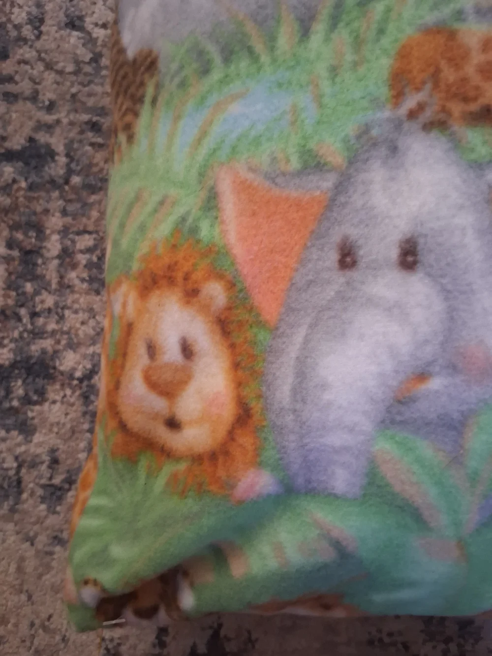 Green Safari Animal Print Pet Pillow